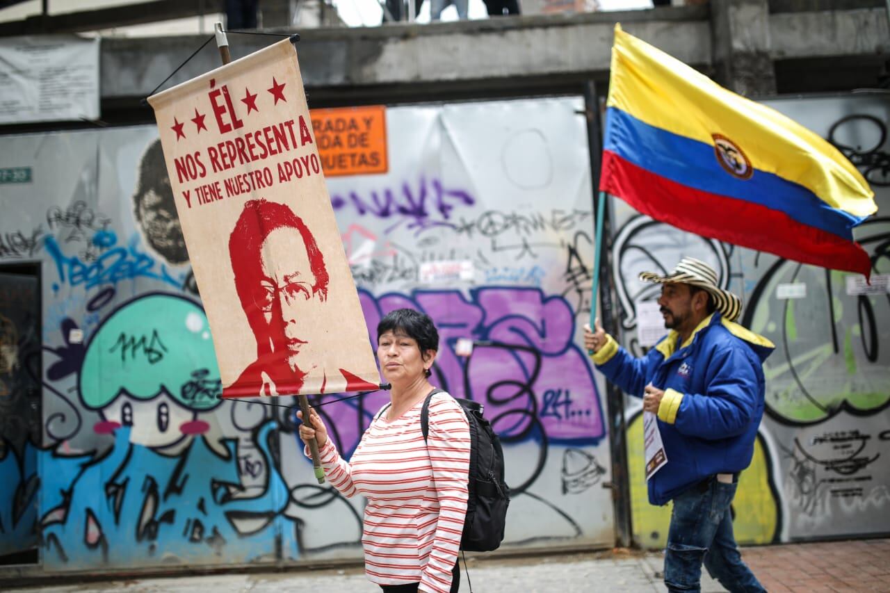 Marchas a favor de las reformas del Presidente Gustavo Petro 
En Bogotá
