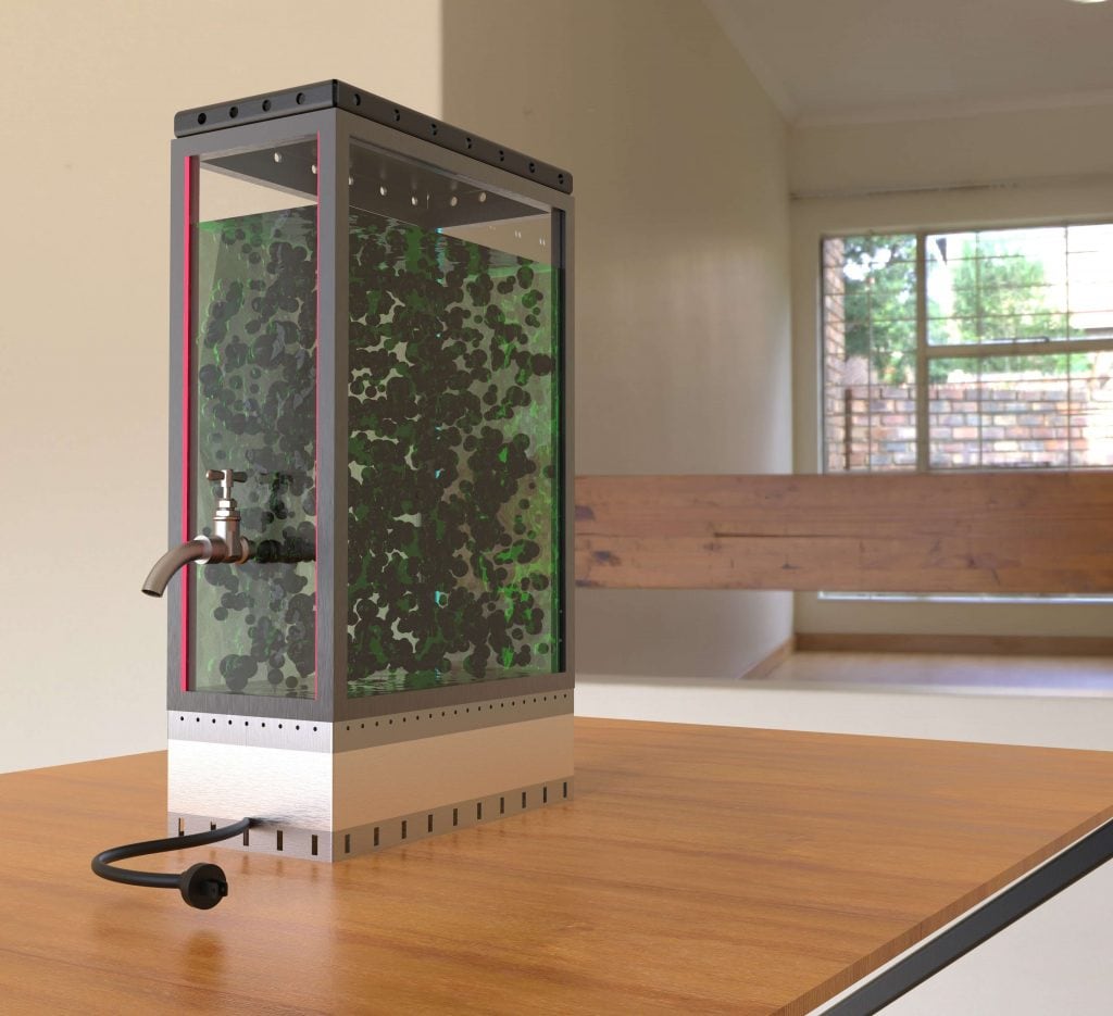 Prototipo presentado de biorreactor. Universidad EIA de Medellín.