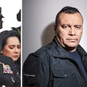 El almirante Francisco Cubides, comandante de las Fuerzas Militares (izq.), aseguró que las disidencias de las Farc de alias Calarcá (der.) se deben concentrar en zonas específicas, tras acordarse así en la nueva renovación del cese al fuego que ordenó el Gobierno nacional.