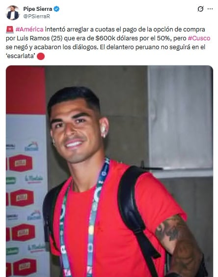 Pantallazo X: @PSierraR