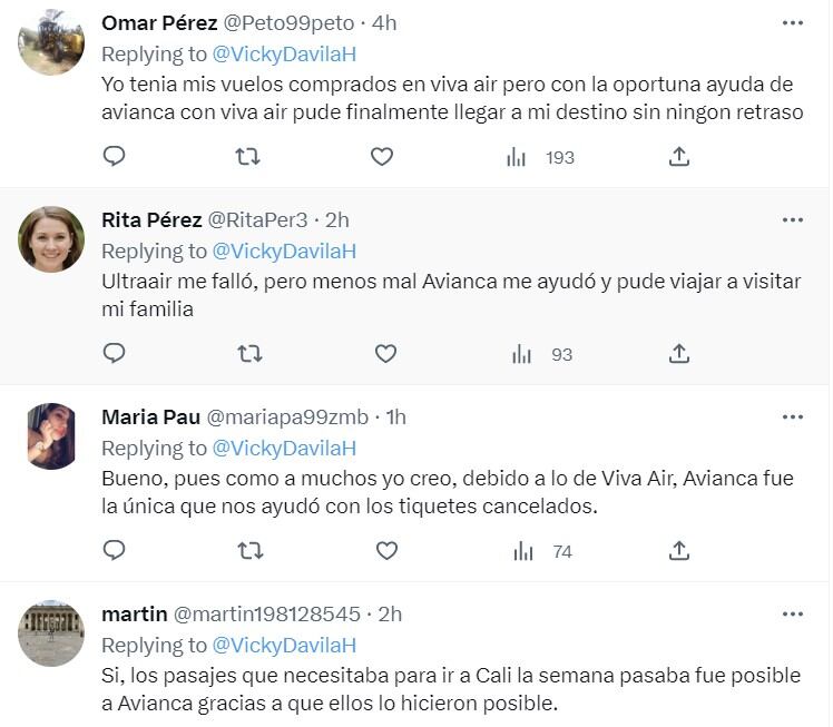 Estos son algunos testimonios de ciudadanos que manifestaron que gracias a Avianca lograron salvar su viaje en Semana Santa.