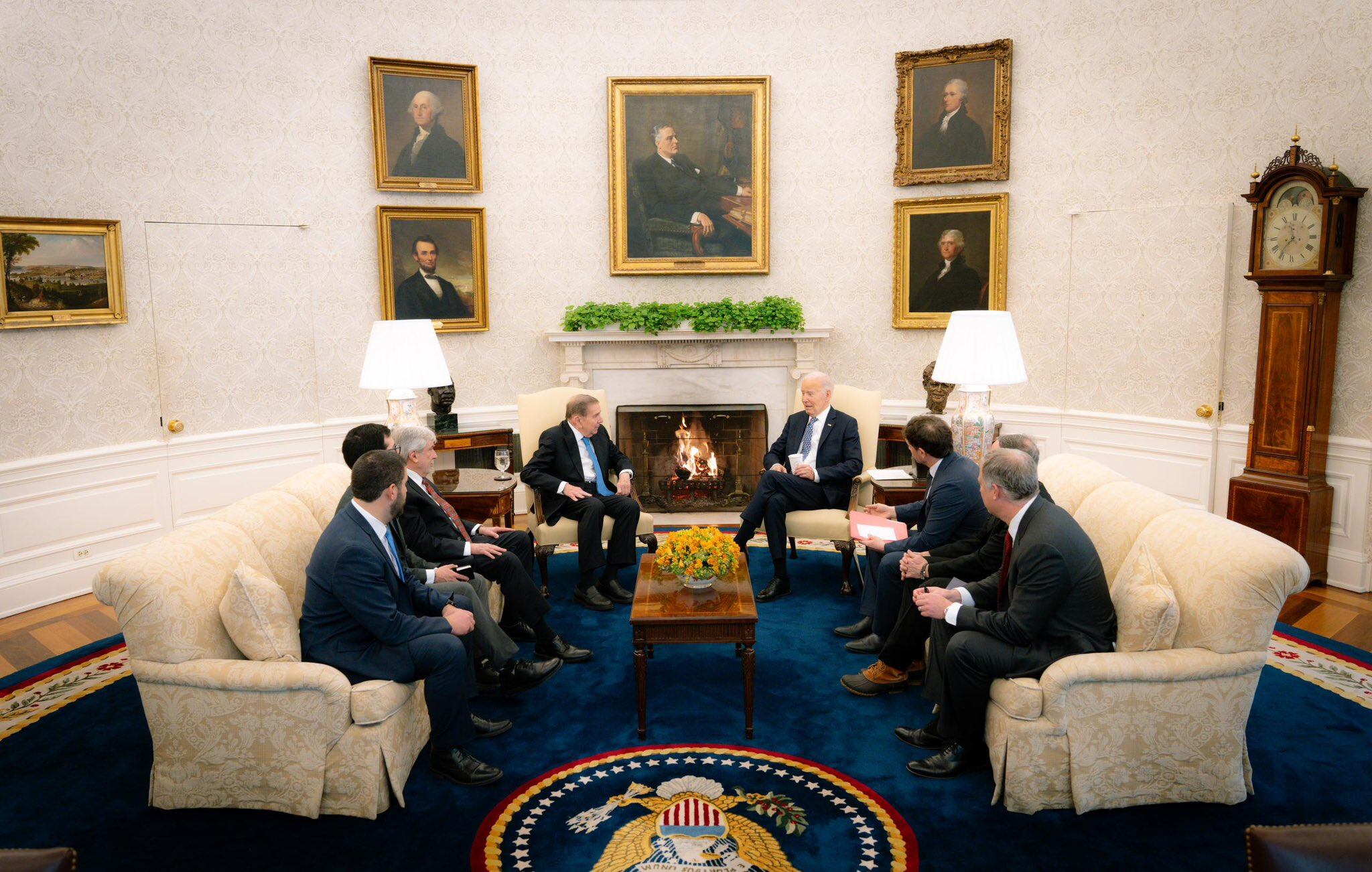 El presidente de Estados Unidos, Joe Biden, y Edmundo González se reunieron en la Casa Blanca.
