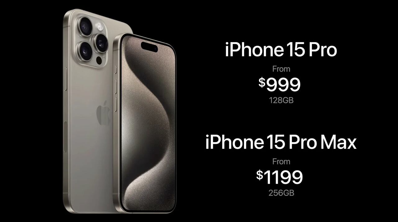 Precios del iPhone 15 Pro y Pro Max