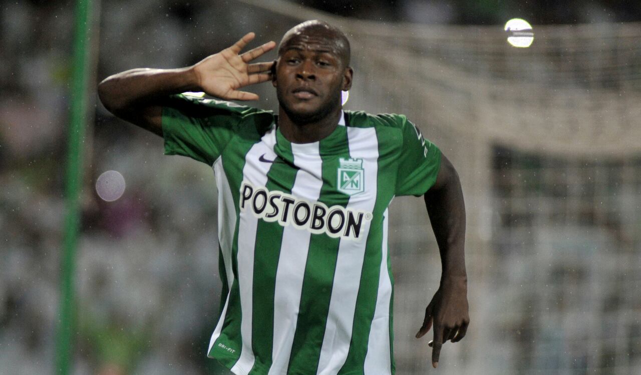 Víctor Ibarbo, parte importante del título de Libertadores para Nacional en 2015.