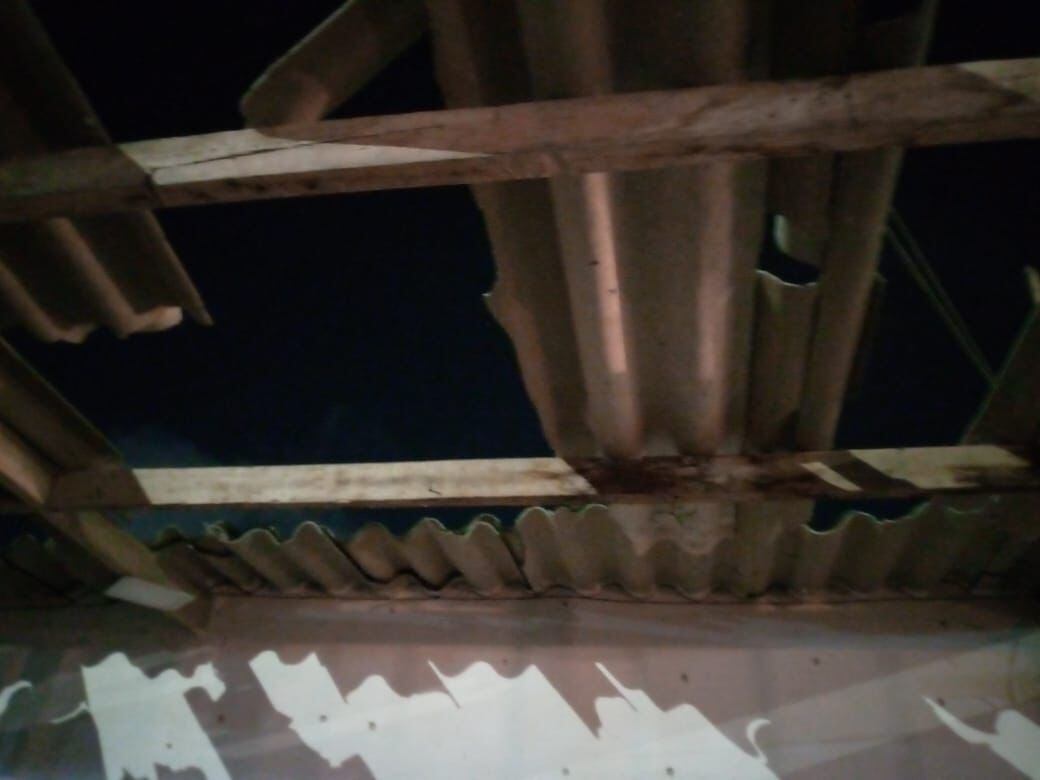 Así quedó la casa tras la explosión.