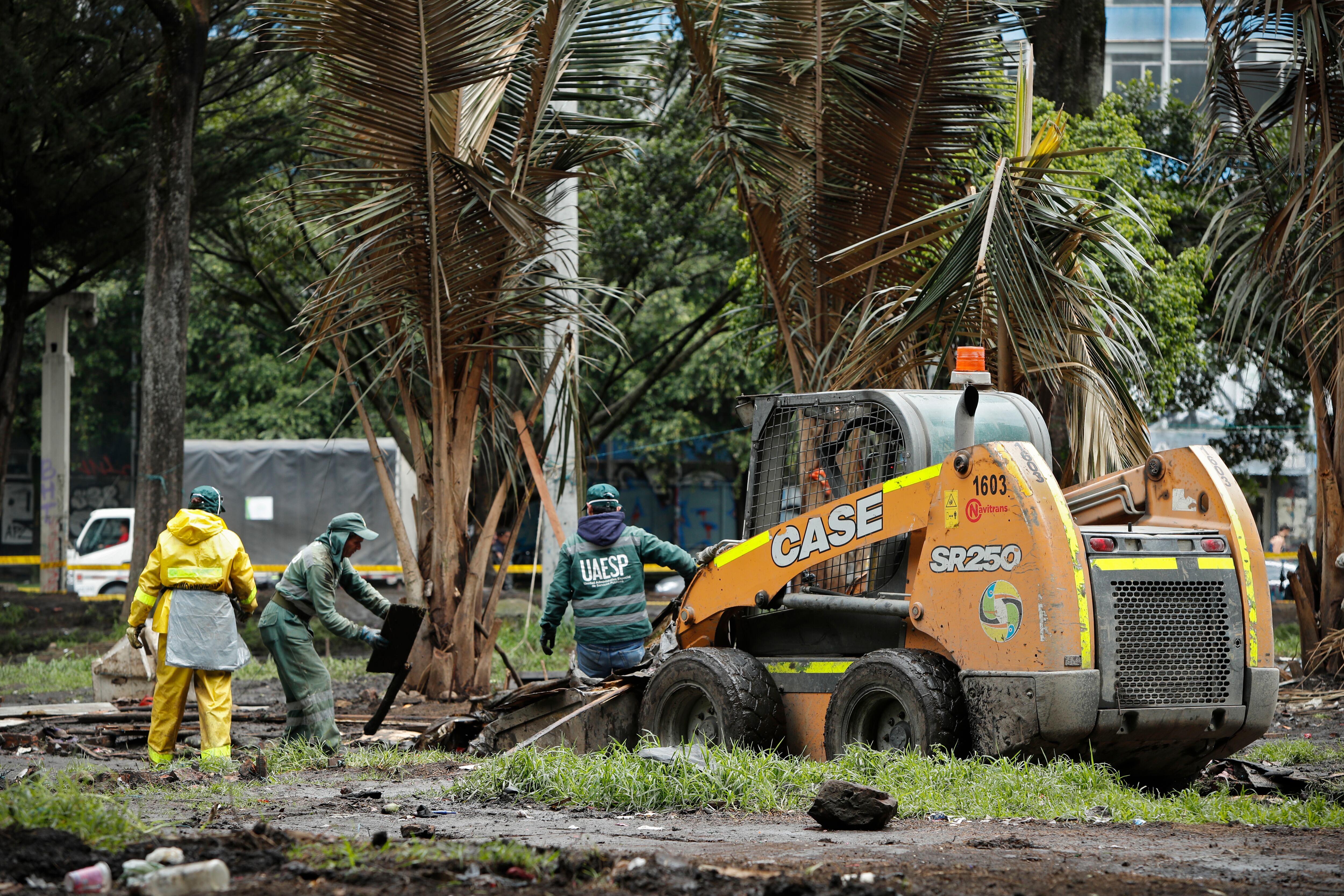 Así quedó el parque Nacional después de 226 días de asentamiento de los indígenas, 
Bogotá mayo 13 del 2022
Foto Guillermo Torres Reina / Semana