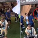 Ángel Di María escupió a la tribuna de Brasil en el altercado del Maracaná