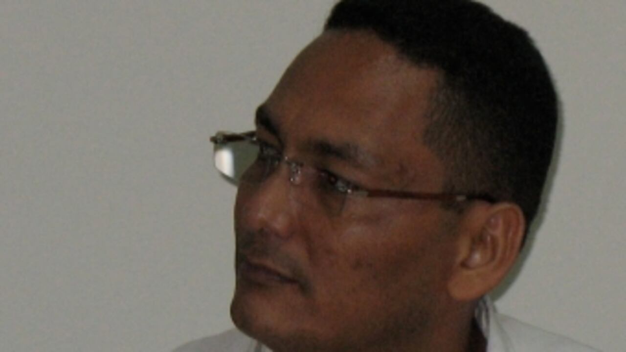 Alias Juancho Dique mientras declaraba ante la fiscal de Justicia y Paz