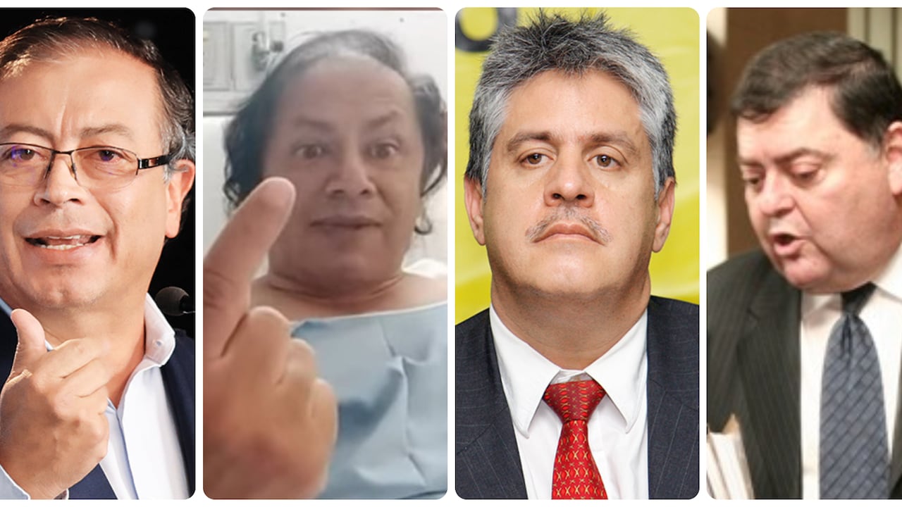 Gustavo Petro, Juan Fernando Petro, Iván Moreno y Álvaro García Romero.