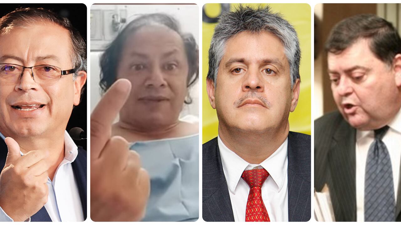 Gustavo Petro, Juan Fernando Petro, Iván Moreno y Álvaro García Romero.