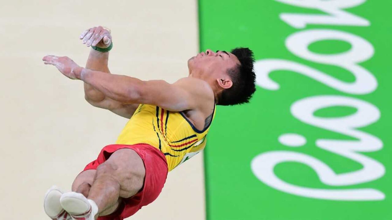 Jossimar y su vuelo en Río. Emmanuel DUNAND / AFP