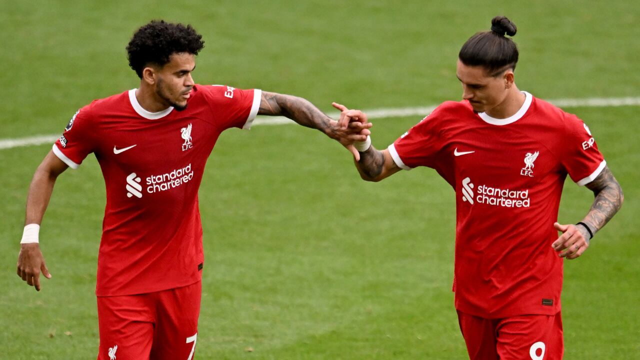 Luis Díaz y Darwin Núñez en Liverpool