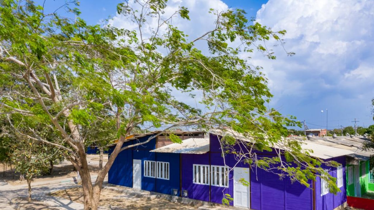 30 casas las que fueron construidas a base de plástico reciclado