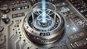 Imagen conceptual del reloj nuclear generada mediante inteligencia artificial.