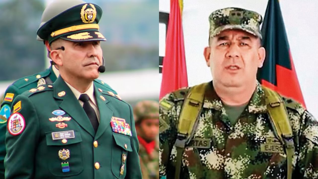 Se trata del mayor general Raúl Fernando Vargas y del brigadier general Juan Miguel Huertas.