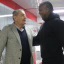 Hugo Rodallega y su encuentro con el presidente Méndez en la sede de Santa Fe