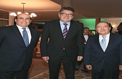 Luis Enrique Velasco, Mauricio Cárdenas y Guillermo Botero.