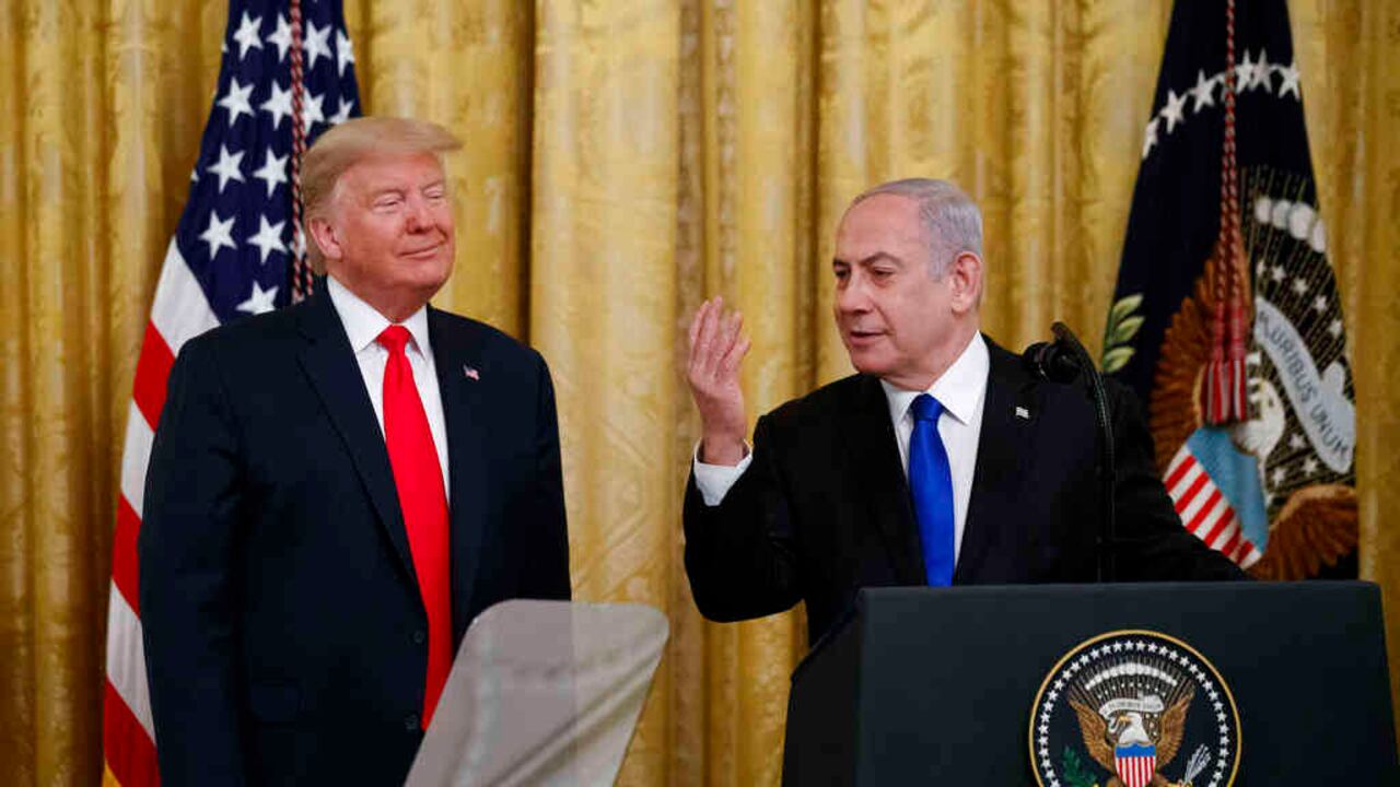 Trump y el presidente israelí Netanyahu. Foto: AP