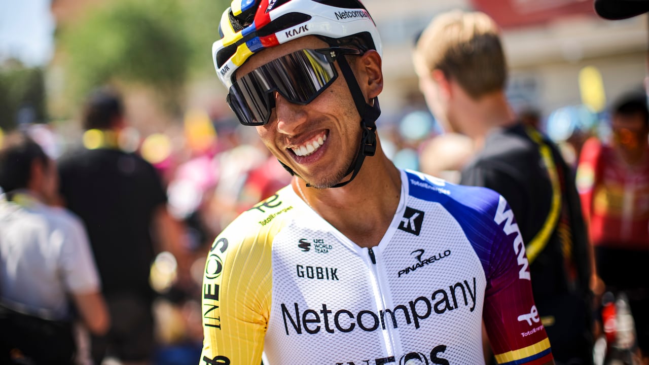 Egan Bernal, ciclista colombiano del Netcompany Ineos.