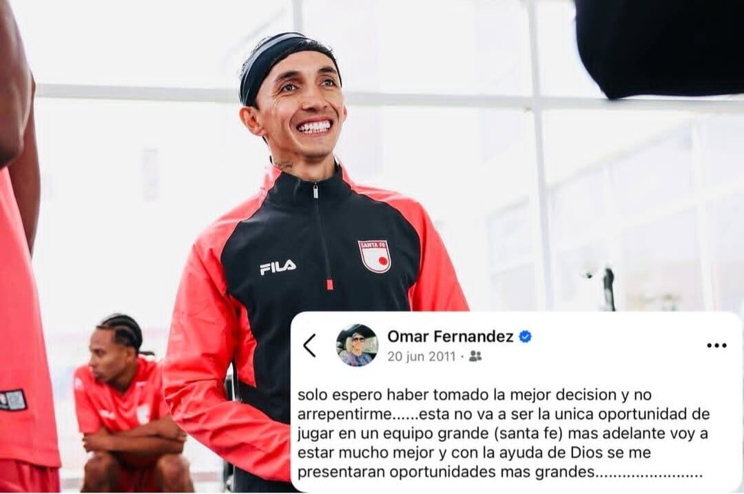El mensaje de Omar Fernández, 13 años después, y ya vistiendo los colores del león.