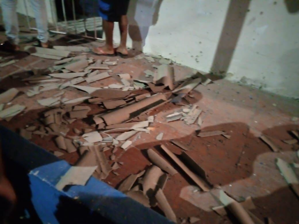 Así quedó la casa tras la explosión.