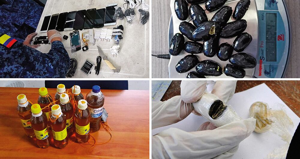 Las mulas son obligadas a introducir en sus cuerpos licor, celulares, drogas y otros elementos prohibidos. Ya en la entrada del penal llevan ropa que algunos guardias del Inpec identifican para facilitar el ingreso.