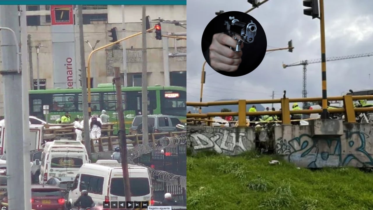 Balacera en el centro de Bogotá.