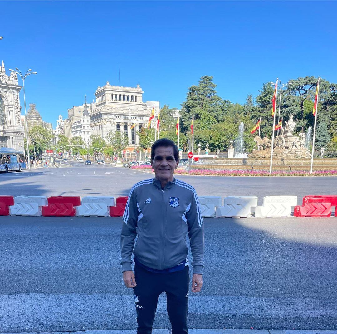 Ricardo Pitirri Salazar, durante un viaje reciente a España con Millonarios