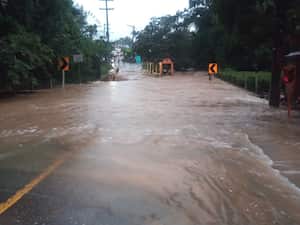 Vías afectadas por el invierno en Cundinamarca.