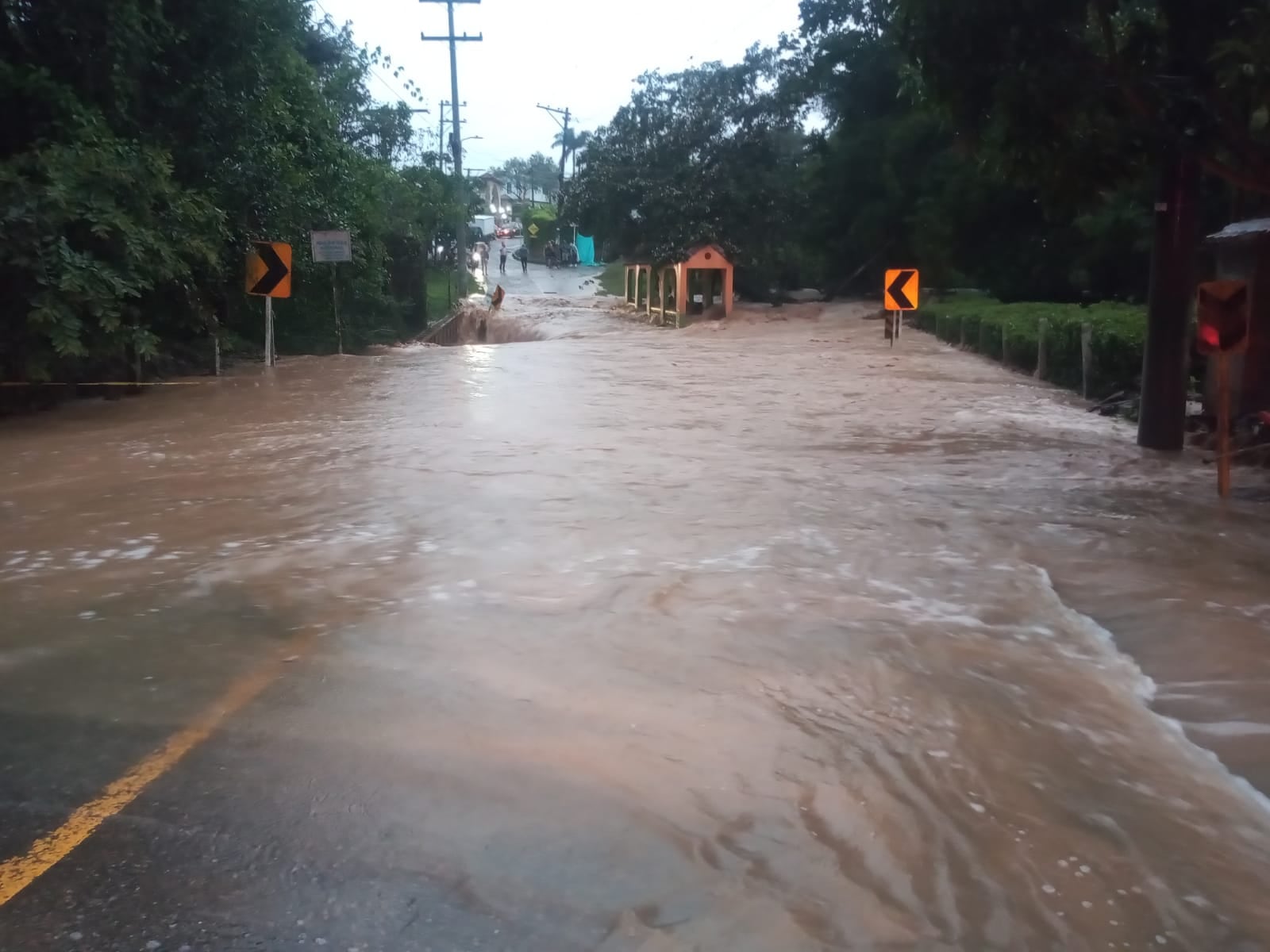 Vías afectadas por el invierno en Cundinamarca.