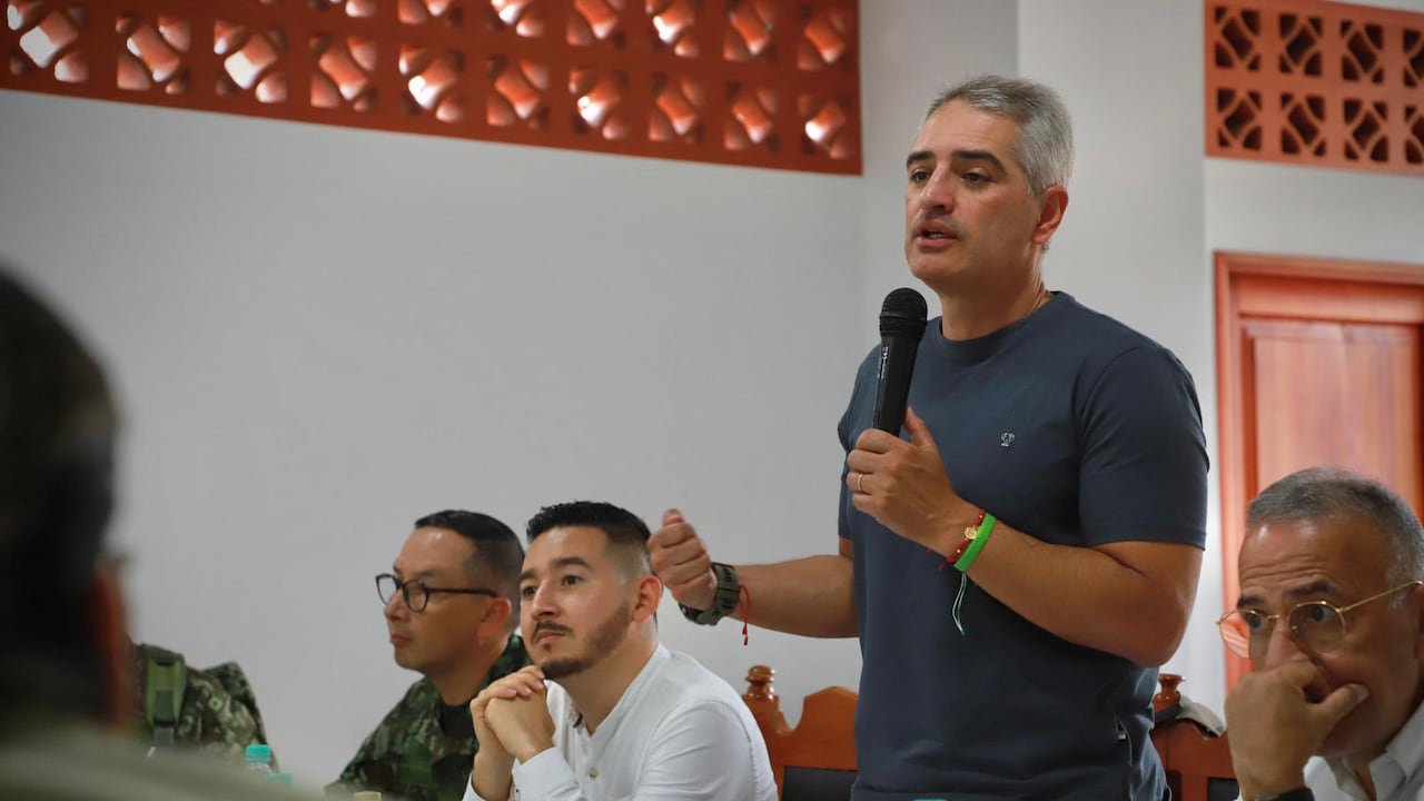 Andrés Julián Rendón, gobernador de Antioquia, en consejo de seguridad extraordinario
