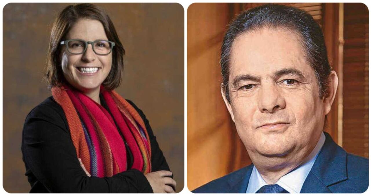 La congresista Juanita Goebertus y el exvicepresidente Germán Vargas Lleras