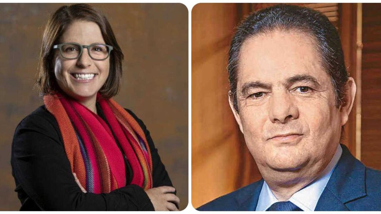 La congresista Juanita Goebertus y el exvicepresidente Germán Vargas Lleras