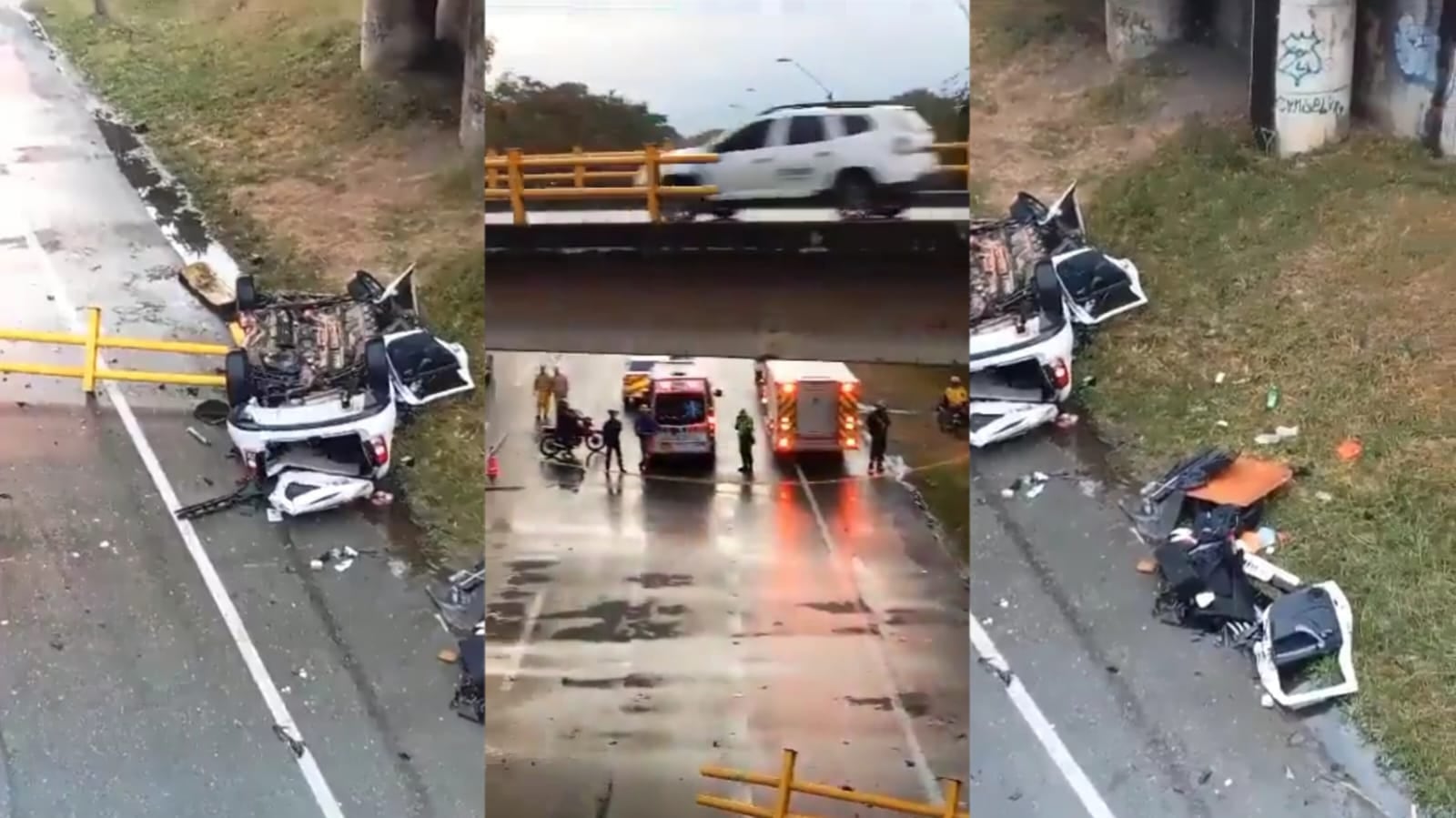 Accidente vía Palmira - Cali