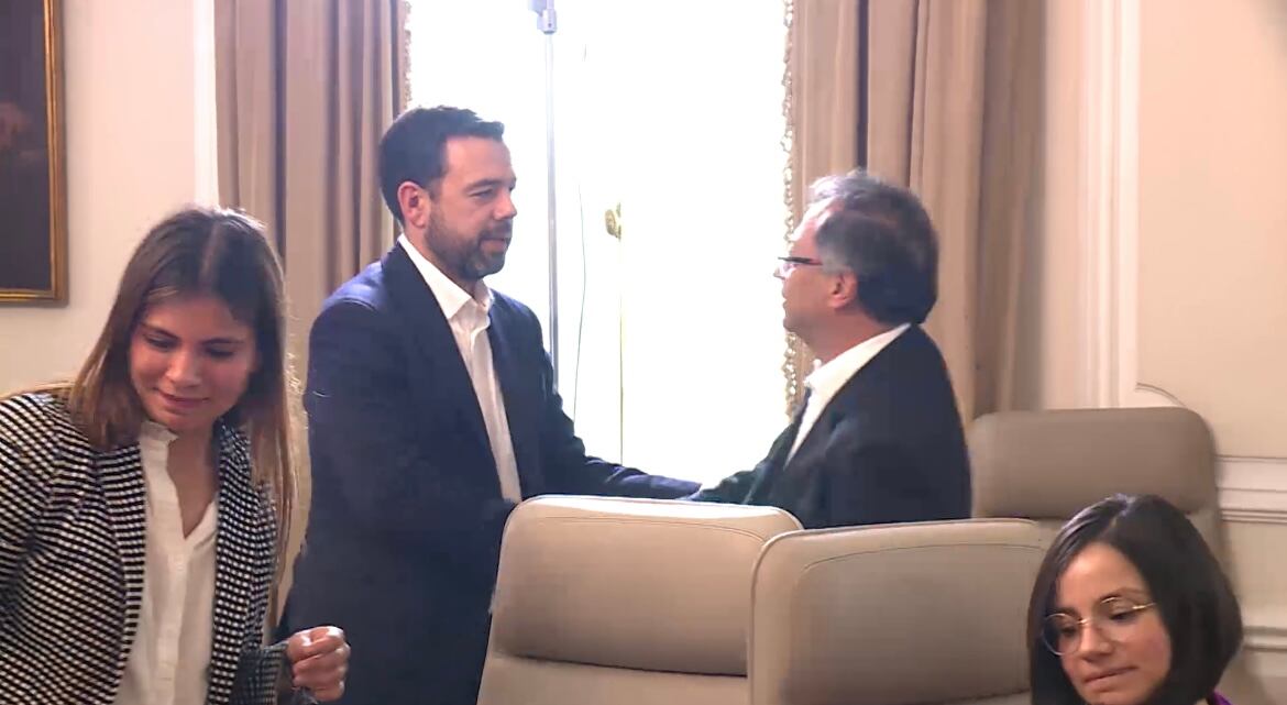 Presidente Gustavo Petro y el alcalde de Bogotá Carlos Fernando Galán