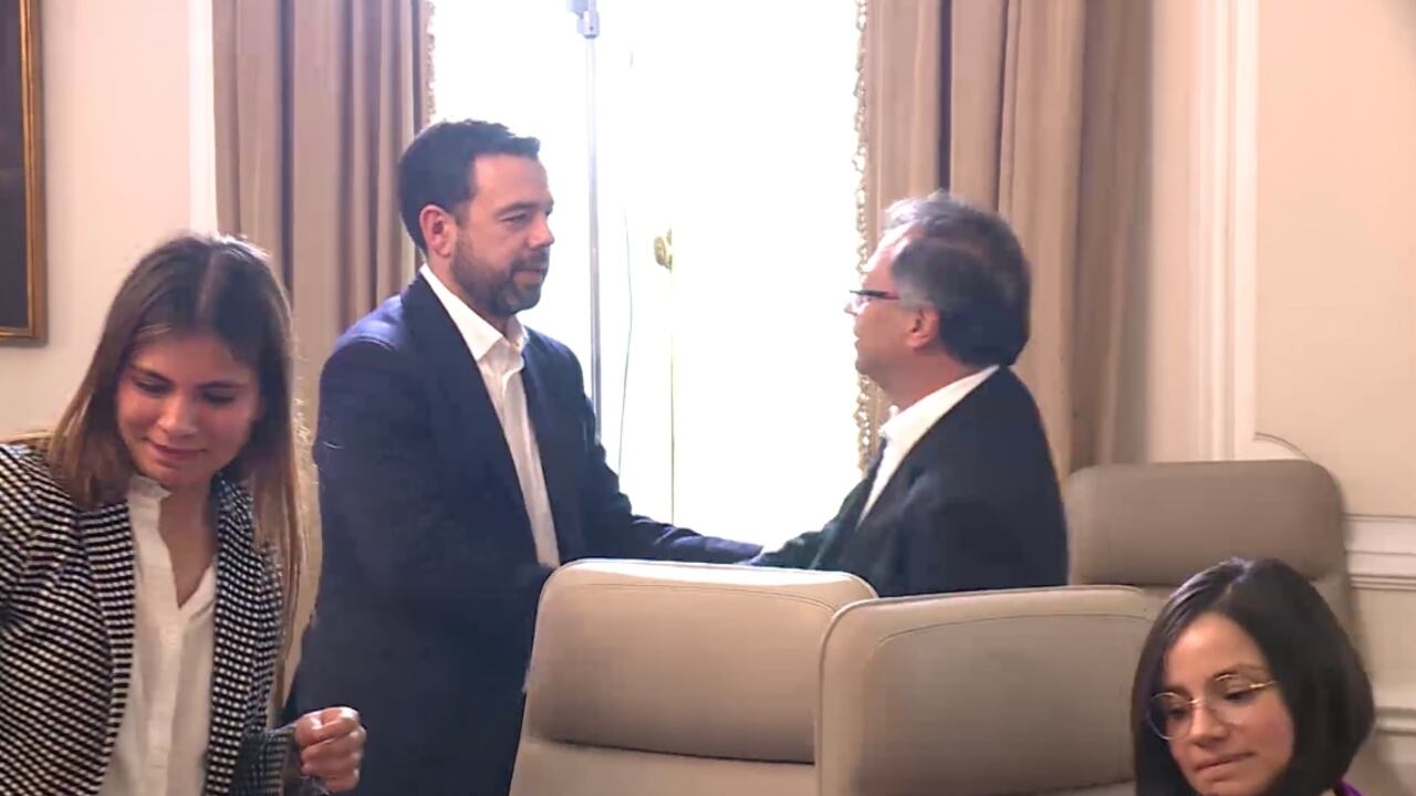 Presidente Gustavo Petro y el alcalde de Bogotá Carlos Fernando Galán