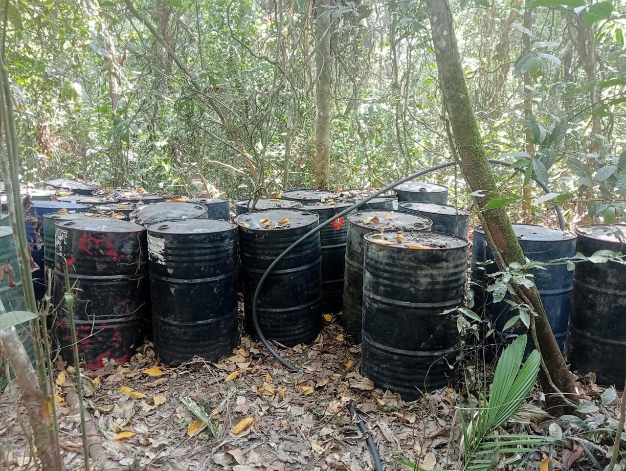 Zona donde se registró el operativo.