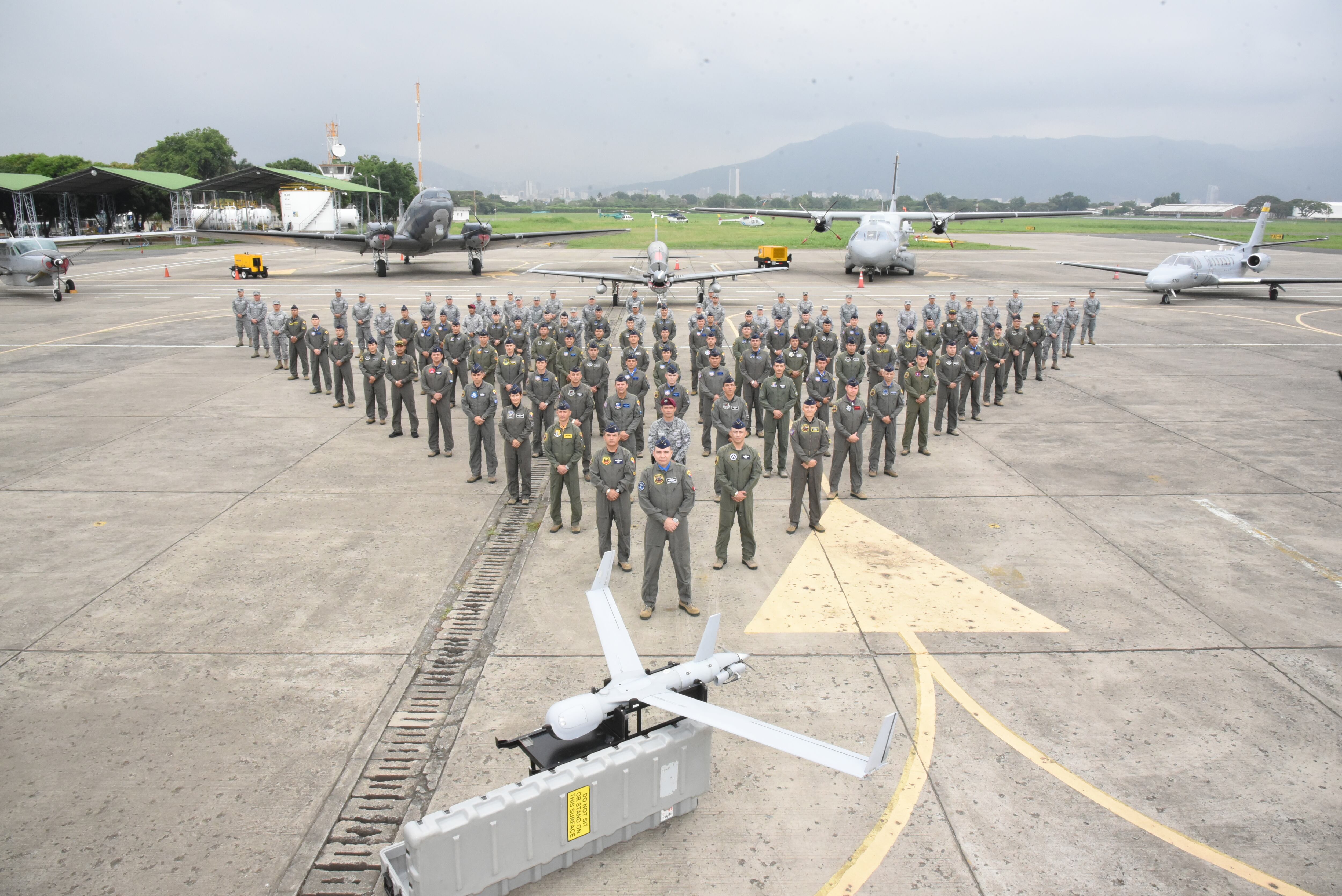 Los antidrones fueron desarrollados tecnológicamente por la misma Fuerza Aérea.