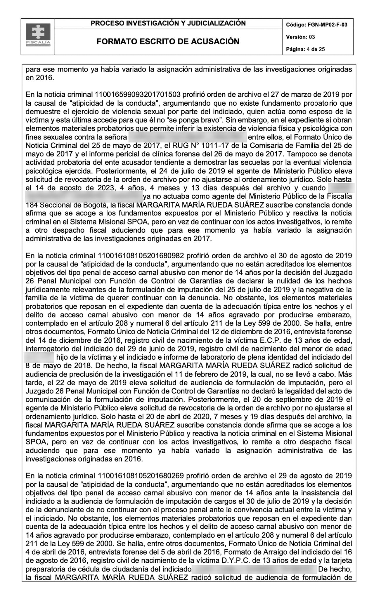 SEMANA conoció el expediente que reveló una “estrategia” criminal para descongestionar la carga laboral de los fiscales. Denuncias por violencia, acceso y acoso sexual, fueron archivadas con falsos argumentos y nunca llegó la justicia a las víctimas.