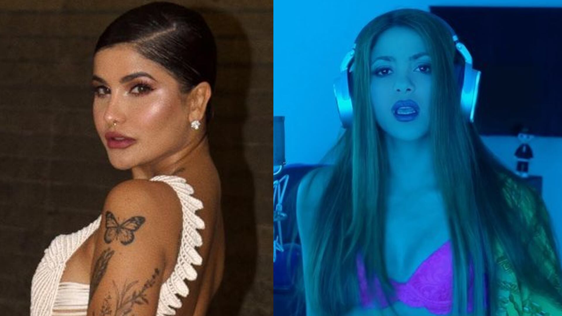 Martina es una gran fan de Shakira y por eso la apoya, así no le guste su canción. Fotos: Instagram @martinalapeligrosa - @shakira.