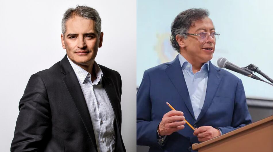 Gobernador de Antioquia, Andrés Julián Rendón, y el presidente Gustavo Petro.