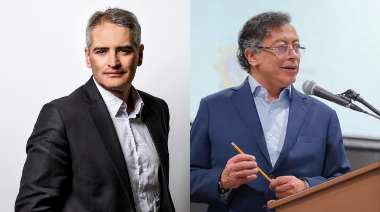 Gobernador de Antioquia, Andrés Julián Rendón, y el presidente Gustavo Petro.