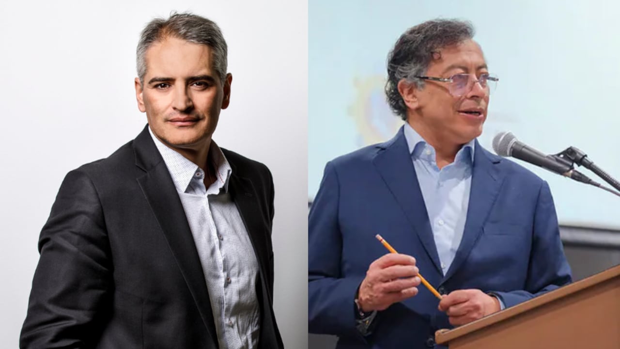 Gobernador de Antioquia, Andrés Julián Rendón, y el presidente Gustavo Petro.