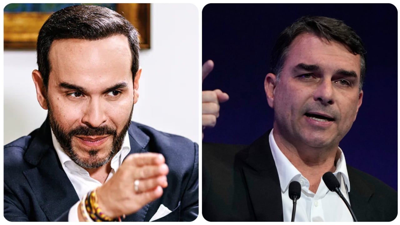 Abelardo De La Espriella y Flávio Bolsonaro.