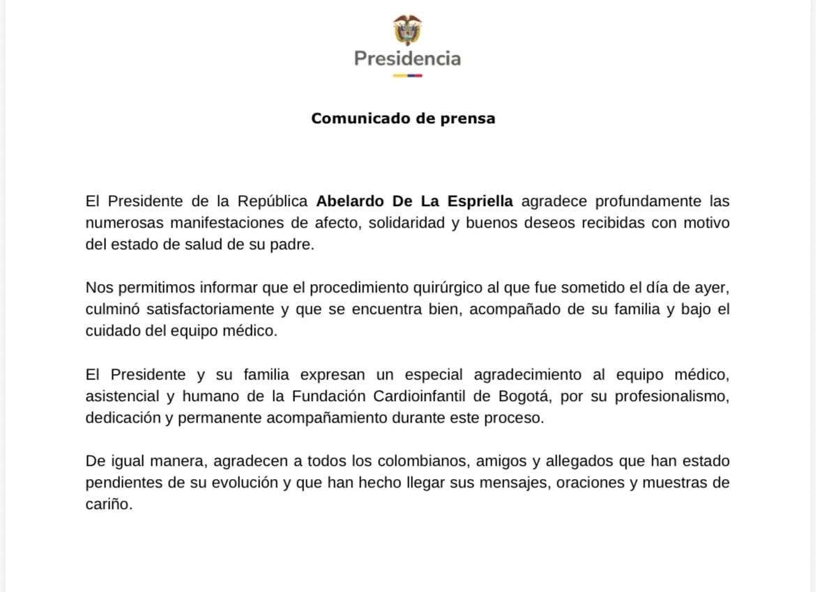 Comunicado de prensa