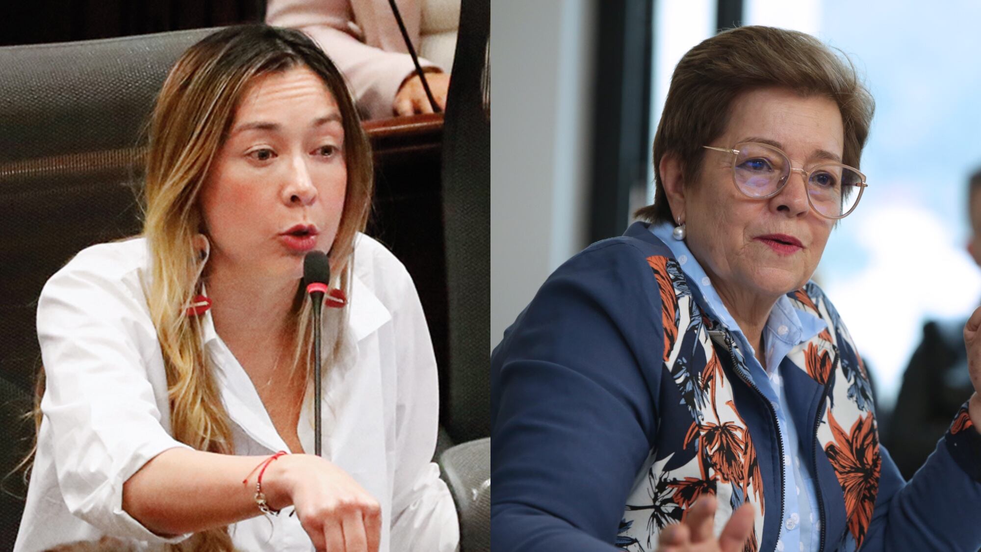 Katherine Miranda y Gloria Inés Ramírez.