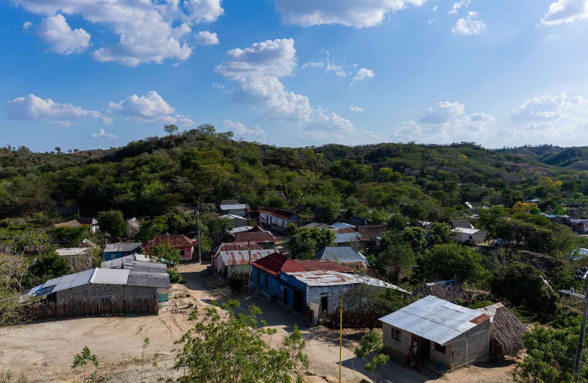 Vista desde una colina de El Salado