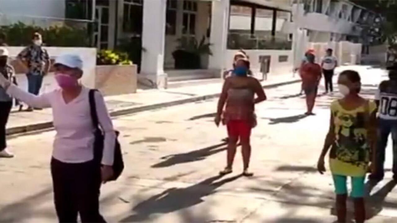 El Rodadero, en Santa Marta, vive una difícil situación.