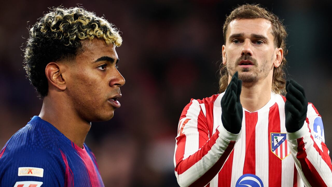 Lamine Yamal se enfrenta a Antoine Griezmann en Barcelona vs. Atlético de Madrid