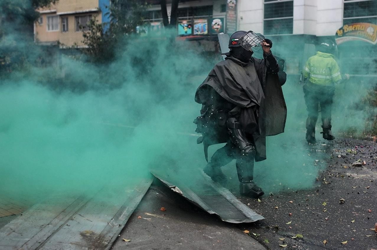 Paro Nacional toma de Bogotá calle 26 carrera 100 misak